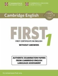 Student's Book without answers / Cambridge English First 1 for Revised Exam from 2015