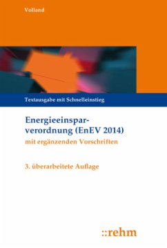 Energieeinsparverordnung (EnEV) - Volland, Johannes