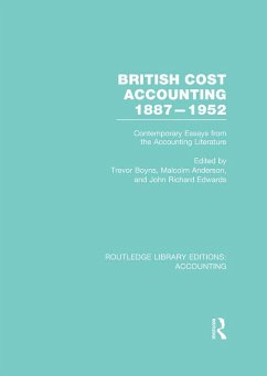 Cover British Cost Accounting 1887-1952 (RLE Accounting) (eBook, ePUB)