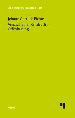 Versuch einer Kritik aller Offenbarung (1792) (eBook, PDF) - Fichte, Johann Gottlieb
