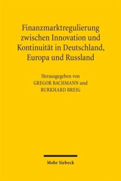 Cover Finanzmarktregulierung zwischen Innovation und Kontinuität in Deutschland, Europa und Russland
