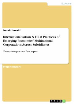Internationalisation & HRM Practices of Emerging Economies’ Multinational Corporations Across Subsidiaries (eBook, PDF) - Javaid, Junaid