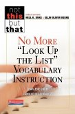 No More Look Up the List Vocabulary Instruction