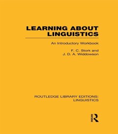 Learning about Linguistics (eBook, PDF) - Stork, F. C.; Widdowson, J. D. A.