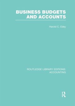 Business Budgets and Accounts (RLE Accounting) (eBook, PDF) - Edey, Harold
