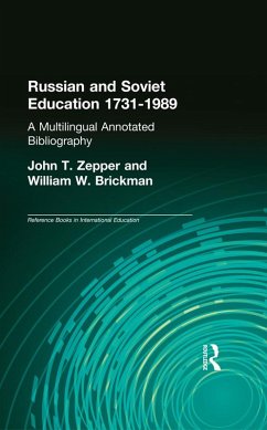 Cover Russian and Soviet Education 1731-1989 (eBook, ePUB)