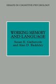 Working Memory and Language (eBook, ePUB)