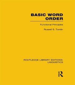 Basic Word Order (RLE Linguistics B: Grammar) (eBook, PDF) - Tomlin, Russell S
