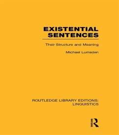 Existential Sentences (eBook, PDF) - Lumsden, Michael