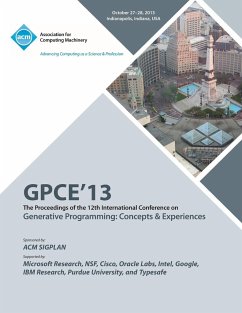 Gpce 13 the Proceedings of the 12th International Conference on Generative Programming - Gpce 13 Conference Committee