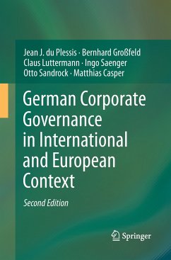 German Corporate Governance in International and European Context - du Plessis, Jean J.;Großfeld, Bernhard;Luttermann, Claus