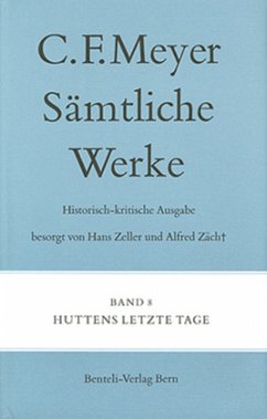 Cover Huttens letzte Tage / Sämtliche Werke. Historisch-kritische Ausgabe 8