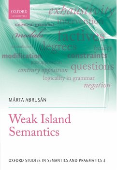 Cover Weak Island Semantics (eBook, PDF)