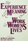 The Experience and Meaning of Work in Women's Lives (eBook, PDF)