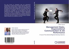 Cover Management Styles, Organizational Communication & Job Performance