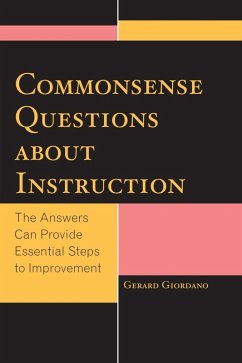 Commonsense Questions about Instruction (eBook, ePUB) - Giordano, Gerard