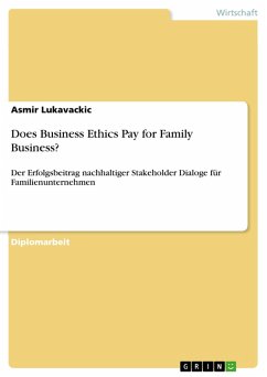 Does Business Ethics Pay for Family Business? (eBook, PDF)