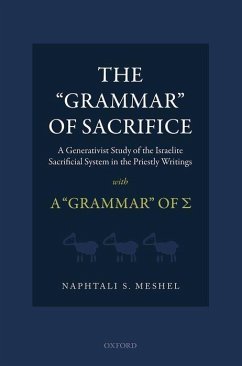 The Grammar of Sacrifice - Meshel, Naphtali S