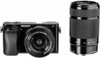 Sony Alpha 6000 Systemkamera Kit schwarz + SEL-P 16-50 + SEL 55-210