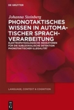 Phonotaktisches Wissen - Steinberg, Johanna