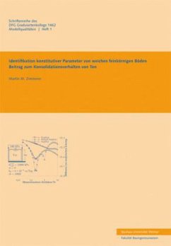 Cover Identifikation konstruktiver Parameter von weichen feinkörnigen Böden