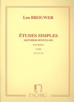 Cover Etudes simples vol.3 (nos.11-15) . pour guitare