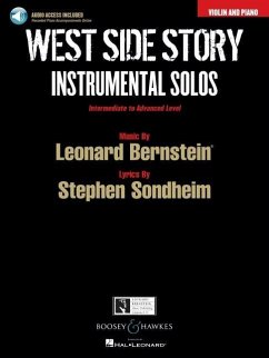 West Side Story Instrumental Solos Violin and Piano Book with Online Piano Accompaiments