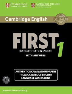 Cambridge English First 1 for updated exam. Student's Book with answers and downloadable audio