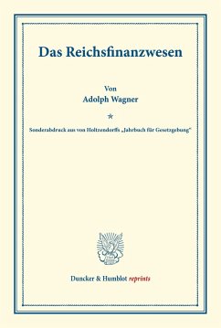 Cover Das Reichsfinanzwesen.