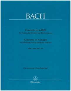 Cover Concerto in a-Moll für Violoncello, Streicher und Basso continuo nach BWV 593, Klavierauszug