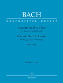 Concerto Nr. II für Cembalo und Streicher E-Dur BWV 1053, Partitur Concerto Nr. II für Cembalo und Streicher E-Dur BWV 1053, Partitur