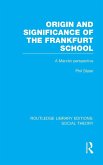 Origin and Significance of the Frankfurt School (RLE Social Theory) Origin and Significance of the Frankfurt School (RLE Social Theory)
