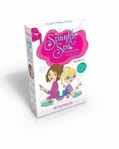 The Sparkle Spa Shimmering Collection Books 1-4 (Glittery Nail Stickers Inside!) (Boxed Set): All That Glitters; Purple Nails and Puppy Tails; Makeove - Santopolo, Jill