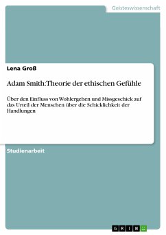 Adam Smith: Theorie der ethischen Gefühle (eBook, PDF) - Groß, Lena