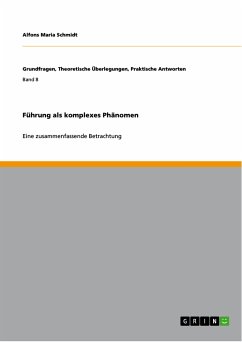 Führung als komplexes Phänomen (eBook, PDF) - Schmidt, Alfons Maria