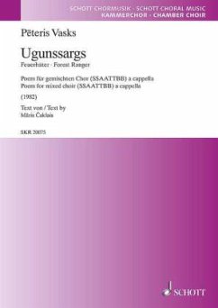 Ugunssargs, gemischter Chor (SSAATTBB), Chorpartitur - Vasks, Peteris Ugunssargs, gemischter Chor (SSAATTBB), Chorpartitur - Vasks, Peteris