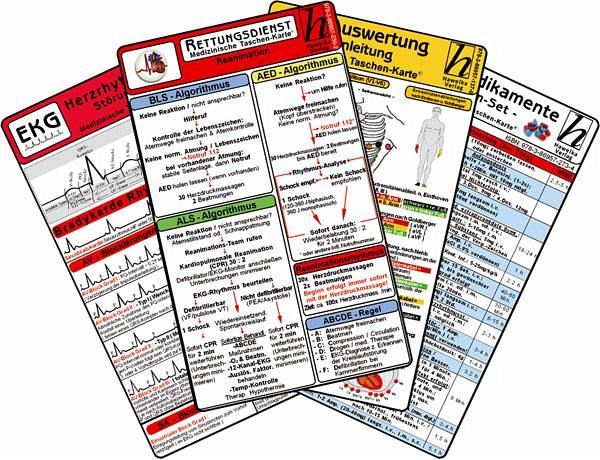 Rettungsdienst Karten-Set - EKG, Herzrhythmusstörungen, Notfallmedikamente,  … - Fachbuch - bücher.de