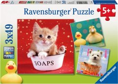 Ravensburger 09248 - Lustige Tierwelt, Puzzle 3x49 Teile