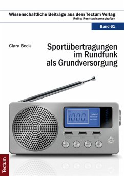 Cover Sportübertragungen im Rundfunk als Grundversorgung (eBook, PDF)