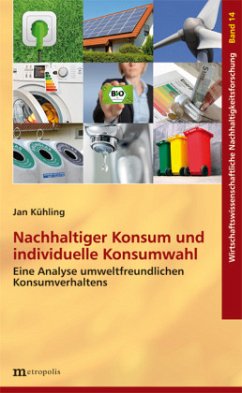 Cover Nachhaltiger Konsum und individuelle Konsumwahl
