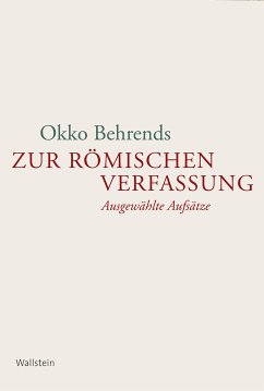 Zur römischen Verfassung (eBook, PDF) - Behrends, Okko