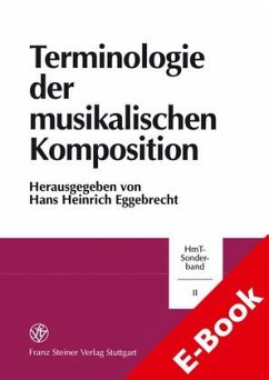 Terminologie der musikalischen Komposition (eBook, PDF)