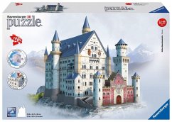 Ravensburger 12573 - Schloss Neuschwanstein, 216 Teile 3D Puzzle - Bauwerke