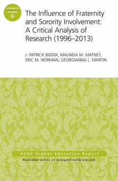 Cover The Influence of Fraternity and Sorority Involvement (eBook, PDF)