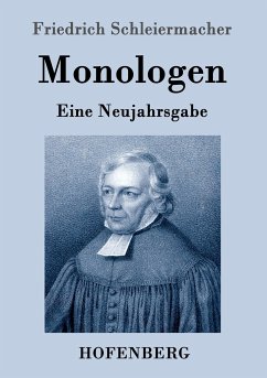 Monologen - Schleiermacher, Friedrich Daniel Ernst