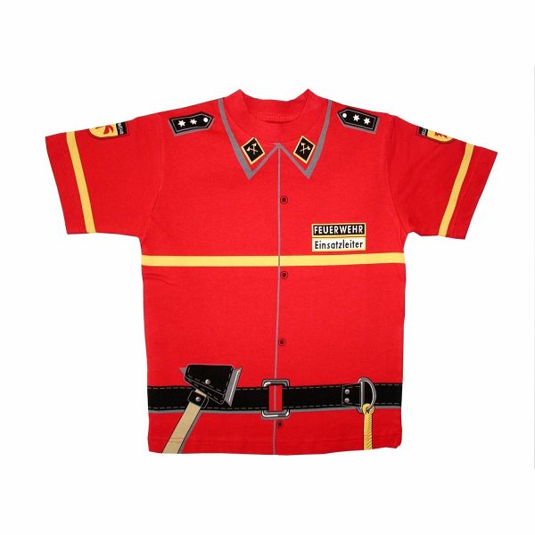 Kid's Shirt Kinder Feuerwehr T-Shirt rot Uniform - Gr. 104 - Bei bücher.de  immer portofrei