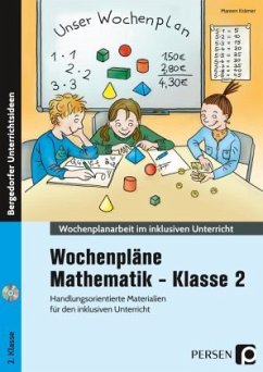 Wochenpläne Mathematik - Klasse 2, m. 1 CD-ROM - Krämer, Mareen