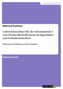 Unterrichtseinheit für die Sekundarstufe I zum Thema Alkoholkonsum im Jugendalter und Verkehrssicherheit (eBook, PDF)