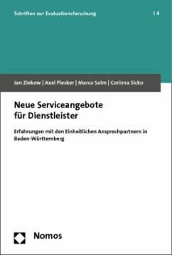 Neue Serviceangebote für Dienstleister - Ziekow, Jan;Piesker, Axel;Salm, Marco