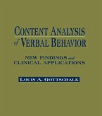 Content Analysis of Verbal Behavior (eBook, ePUB)